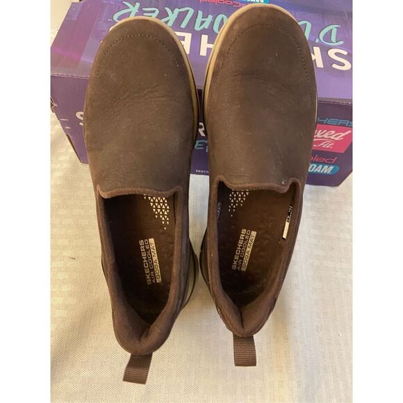 Skechers go walk luxe air cooled goga mat #15913 Brown color - Picture 4 of 5